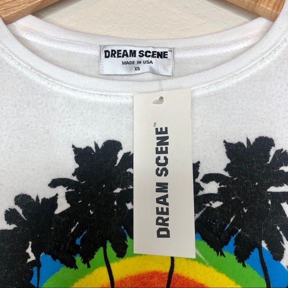 NWT Dream Scene Beverly Hills Rainbow Sweatshirt - Picture 7 of 7